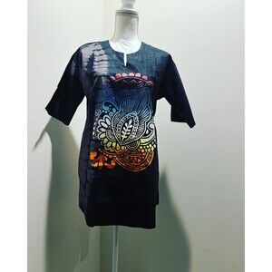Authentic African Batik Tie and Dye short sleeve Unisex